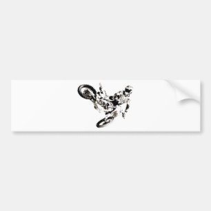 Pop Art Motocross Motorcyle Sport Bumpersticker