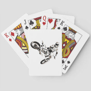 Pop Art Motocross Motorcyle Sport Pokerkaarten