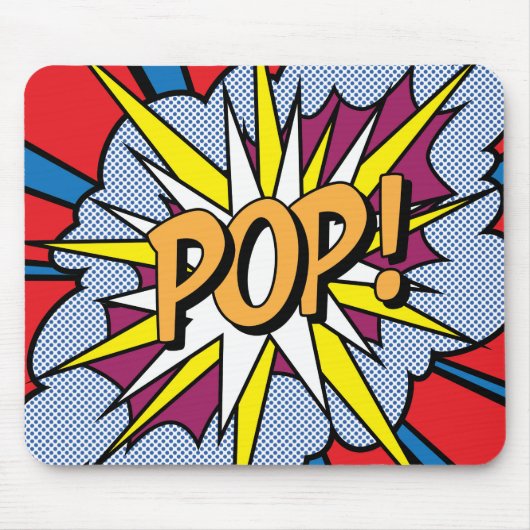 Pop Art Mousepad Muismat (Voorkant)