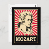 Pop Art Mozart Briefkaart (Voorkant / Achterkant)