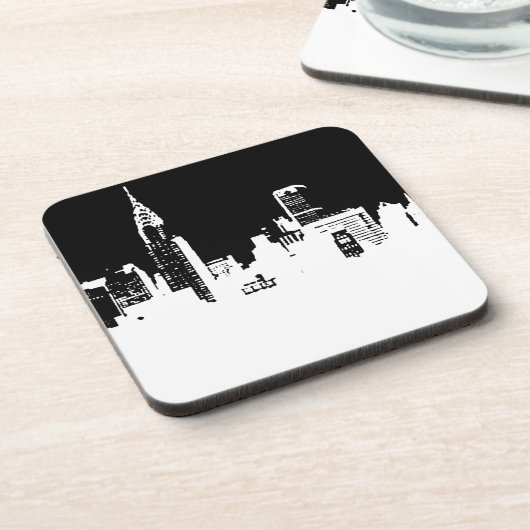 Pop Art New York City dessous de verre en plastiqu (Côté gauche)