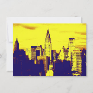 Pop Art New York City Invitation