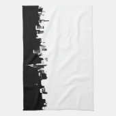 Pop Art New York City Panorama Serviette de cuisin (Vertical)