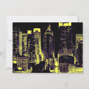 Pop Art New York City Uitnodiging