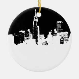 Pop Art New York Keramisch Ornament