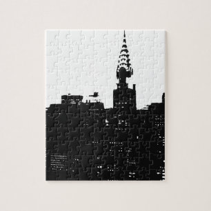 Pop Art New York Silhouette Legpuzzel