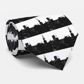 Pop Art New York Silhouette Stropdas (Opgerold)