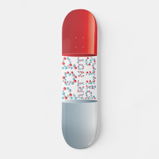 Pop Art niet pills Skateboard (Voorkant)