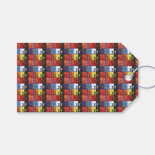 Pop art no.1 by Yeshaya Dank - unity & harmony Cadeaulabel (Voorkant (Horizontaal))