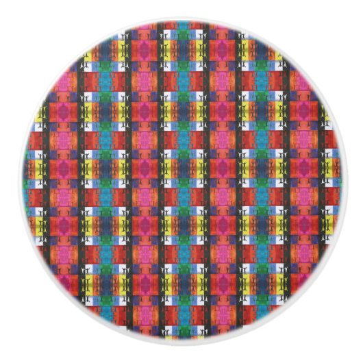 Pop art no.1 by Yeshaya Dank - unity & harmony Keramische Knop (Voorkant)