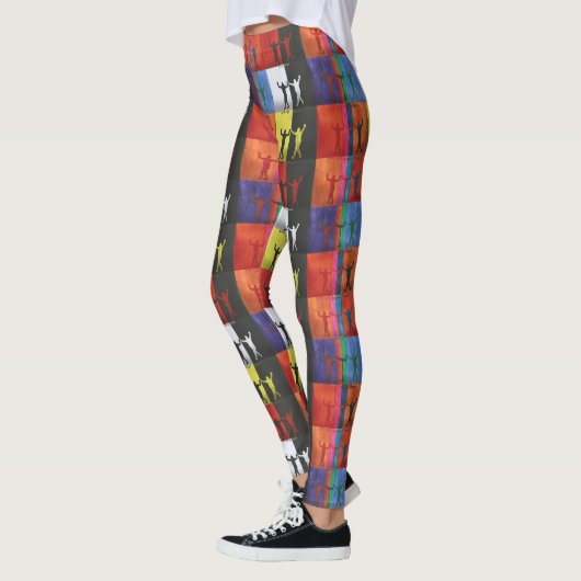 Pop art no.1 by Yeshaya Dank - unity & harmony Leggings (Links)