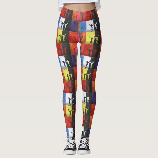 Pop art no.1 by Yeshaya Dank - unity & harmony Leggings (Voorkant)