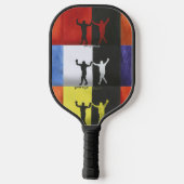 Pop art no.1 by Yeshaya Dank - unity & harmony Pickleball Paddle (Achterkant)