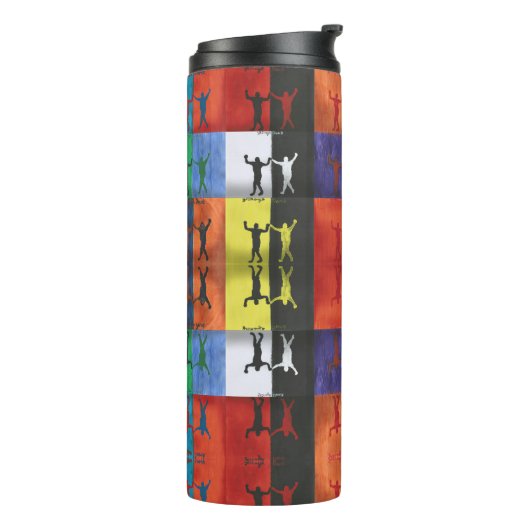 Pop art no.1 by Yeshaya Dank - unity & harmony Thermosbeker (Gedraaid links)