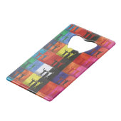 Pop art no.1 van Yeshaya Dank - Unity & Harmony Kredietkaart Flessenopener (Achterkant Gekanteld)