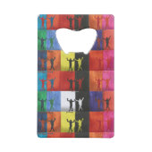 Pop art no.1 van Yeshaya Dank - Unity & Harmony Kredietkaart Flessenopener (Achterkant)