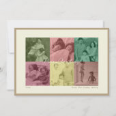 Pop Art Noël photo collage de vacances Carte de vo (Devant)