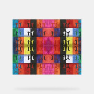 Pop art nr.1 van Yeshaya Dank - eenheid & harmonie Acryl Bord