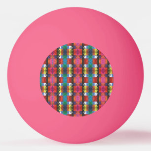 Pop art nr.1 van Yeshaya Dank - eenheid & harmonie Pingpongballen