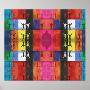 Pop art nr.1 van Yeshaya Dank - eenheid & harmonie Poster