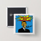 Pop Art Obama Button (Voorkant /achterkant)