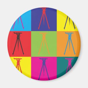 Pop-art onderzoeken magneet