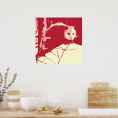 Pop Art Opossum Poster (Keuken)
