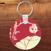 Pop Art Opossum Sleutelhanger (Voorkant)