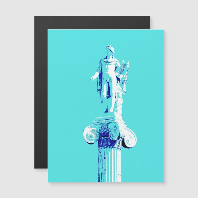 Pop Art Oude Beeldhouwwerk Kunstprint – Retro Mode (Voorkant / Achterkant)