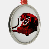 Pop Art Oude Bureau Telefoon Box Ornament (Rechts)