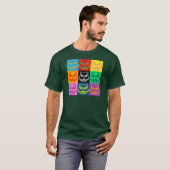 Pop Art Owl Face T-shirt (Voorkant volledig)