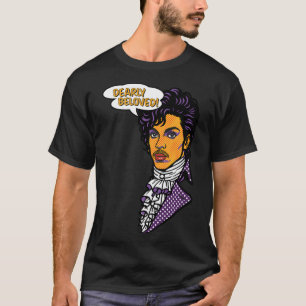 Pop-Art Paarse Popster – Dearly Beloved! T-shirt