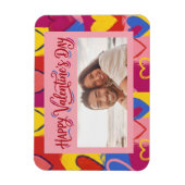 Pop Art Painterly Valentine's Day Postcard  Magneet (Verticaal)