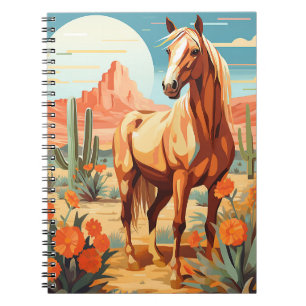 Pop Art Palomino Desert Horse Notitieboek