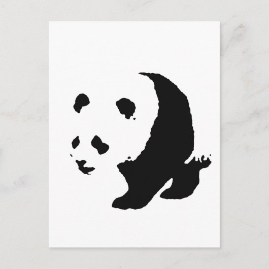 Pop Art Panda Briefkaart (Voorkant)