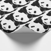 Pop Art Panda Christmas Gift Wrap Cadeaupapier (Hoek)