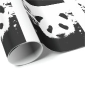 Pop Art Panda kerst inpakpapier (Rol Hoek)