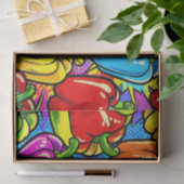 Pop Art Paprika Patroon Tissuepapier (Geschenk)
