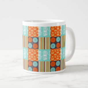 Pop-art patroon - naaien extra grote mok