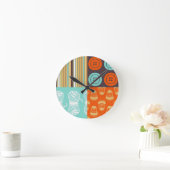 Pop-art patroon - naaien ronde klok (Huis)