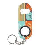 Pop-art patroon - naaien sleutelhanger flessenopener (Voorkant)