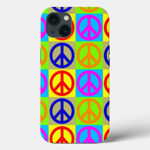Pop Art Peace Sign iPhone 13 Hoesje