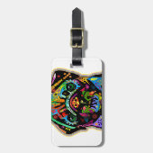 Pop Art Pet Colorful Art Retro Bagagelabel (Voorkant verticaal)