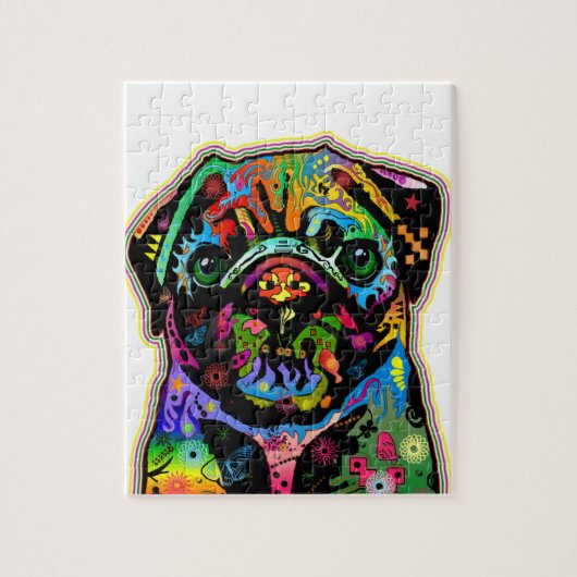 Pop Art Pet Colorful Art Retro Legpuzzel (Verticaal)