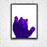 Pop art | Photo de l'ours Peekaboo | Poster animal<br><div class="desc">Poster d'adorable ours de pop art. Portrait animal. Une variété de modèles photographiques modernes pour les amoureux des animaux,  pour décorer votre maison,  votre crèche ou votre bureau. Idéal pour vous-même ou comme cadeau ! Voir mon magasin pour plus d'articles avec cette image.</div>