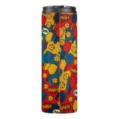 Pop Art Pickleball – Retro Comic-Style Design Thermosbeker (Achterkant)