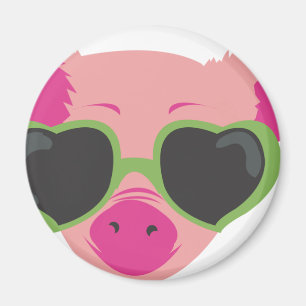 Pop art Piggy Magneet