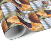 Pop Art Pilgrim Cupcakes Cadeaupapier (Rol Hoek)