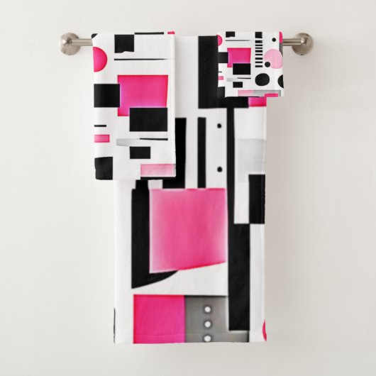 Pop Art Pink Geometry Design (En situation)