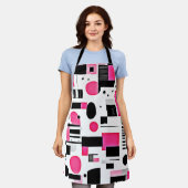 Pop Art Pink Geometry Design Schort (Gedragen)